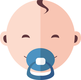 Cute baby boy clipart