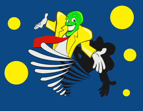 The mask cartoon vector