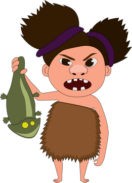 Sandy Croods wild child clipart