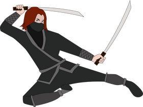 Ninja drawing clipart