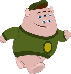 Squishy cartoon character clipart