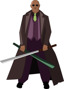 Matrix Morpheus drawing clipart