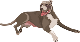 Brown dog clipart