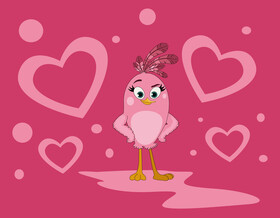 Angry birds stella vector