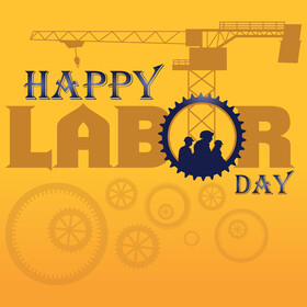 Happy labor day vector