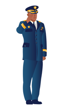 Military officer clipart