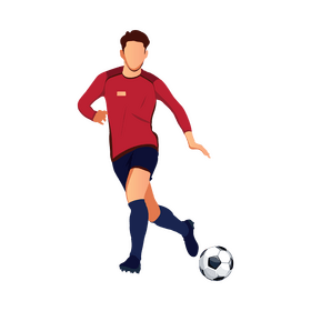 Soccer player clipart
