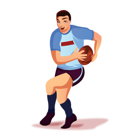 Rugby player clipart