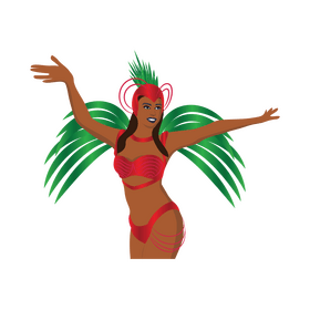 Carnival girl clipart