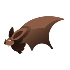 Free bat flying clipart