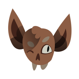 Cartoon bat smile clipart