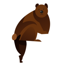 Bear disappointed clipart