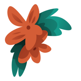 Bee flower clipart