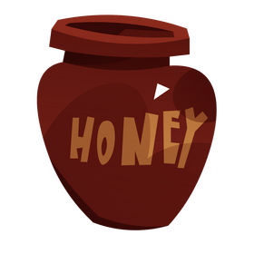 Bee honey clipart