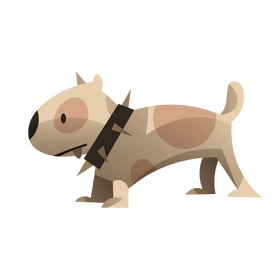 Bulldog cartoon clipart