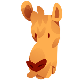 Cartoon camel head clipart