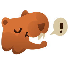 Capybara animal speaking clipart