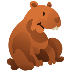 Free cartoon capybara animal clipart free download