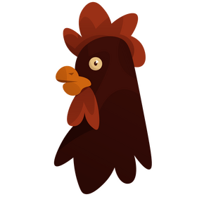 Chicken head clipart