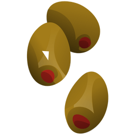 Green olive stuffed clipart