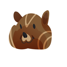 Chipmunk squirrel head clipart