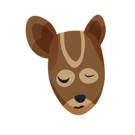 Chipmunk animal head clipart