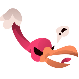 Cartoon condor angry clipart