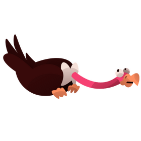 Condor bird cartoon clipart