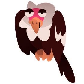 Condor sitting clipart