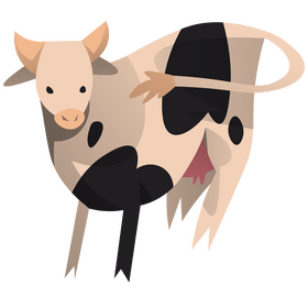 Cow cartoon clipart