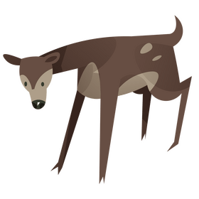 Deer female clipart
