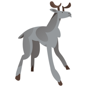 Deer male cartoon clipart