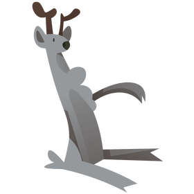 Deer sitting clipart
