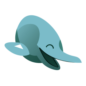 Dolphin happy clipart