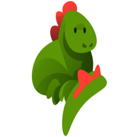 Cute dragon tail clipart