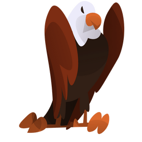 Eagle aggressive clipart