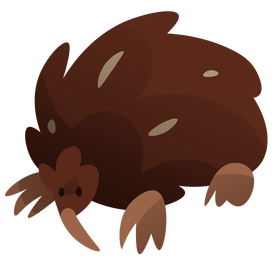 Echidna cartoon clipart