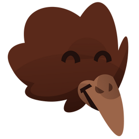 Echidna happy face clipart