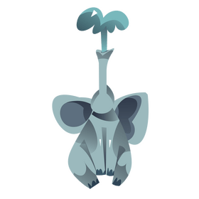 Elephant shower clipart