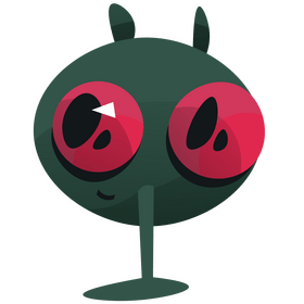 Fly head cartoon clipart