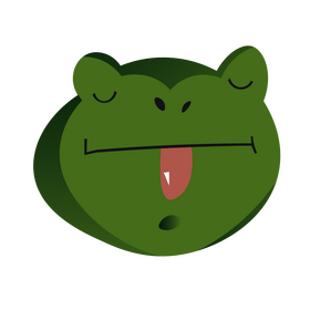 Frog tongue clipart