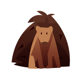 Cute hedgehog clipart