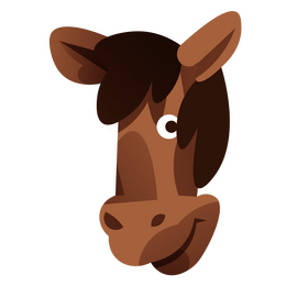 Cartoon horse funny clipart