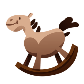 Horse ride toy clipart