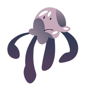 Jellyfish scary clipart