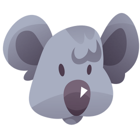 Koala head clipart