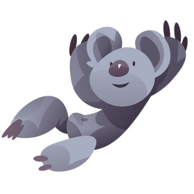 Cartoon koala clipart