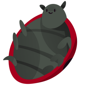 Cute ladybug cartoon clipart