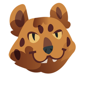 Cute leopard smile clipart