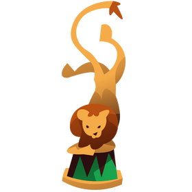 Lion circus clipart